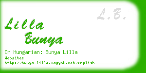 lilla bunya business card